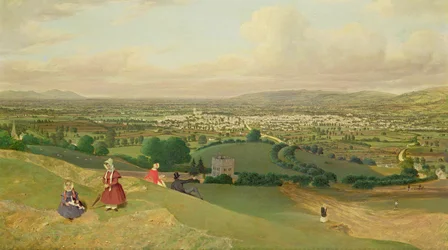 Cheltenham von Leckhampton Hill, ca. 1840